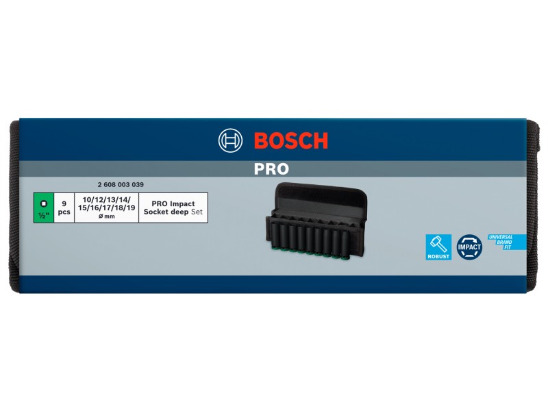 9-delni komplet Bosch PRO Impact Socket Set, 2608003039